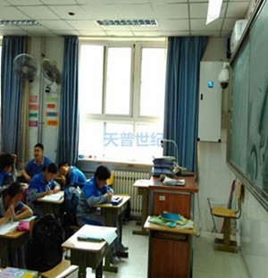北京海淀上庄中学安装天普世纪双子星座校园智能新风净化系统